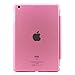 BESDATA Ultra Thin Magnetic Smart Cover [Wake/Sleep Function]& Translucent Back Case for Apple 1st Gen Generation iPad Mini + Screen Protector + Cleaning Cloth + Stylus (Pink)