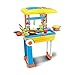 Toy Chef 2-in-1 Travel Suitcase Kitchen Set for Children | Includes Toy Pots, Pans, Dishes, Utensils & Foods ABS Plastic Pretend Play Kit for Boys & Girls (Blue/Yellow)
