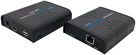 HiAlien 88KVM 1080p HDMI + KVM (USB keypad, mouse) over CAT6 cable up to 150 meters / 492ft HDMI + KVM over IP TRANSMITTER&amp;RECEIVER (compatible with 88F2C to work with fiber cable)