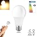 Minger Smart LED Sensor Bulb,5W Sound Voice Activated Bulb for Stairs, Garage, Corridor, Walkway, Yard, Hallway, Patio, Carport (E26/E27,425lumen,Soft White)