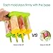 OMorc Popsicle Molds Set, 6 Pack Reusable Ice Pop Makers - BPA Free & Food Safe -with Folding Silicone Funnel and Cleaning Brush