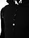 OHOO Mens Slim Fit Hooded Sleeveless Hoodie Henley Button Ribbed Tank Top /DCT008-BLACK-S