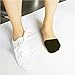 Vraquir 5 Pairs Womens Toe Cover Half Socks No Show Invisible Socks Cotton Toe Topper Liner Black One Size