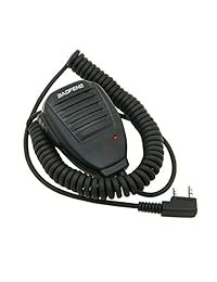 NSKI Walkie Talkie MiNi Micrófono de mano con altavoz remoto para Baofeng Kenwood Puxing Wouxun TYT HYT Radio Walkie Talkie de 2 vías 360 grados de giro