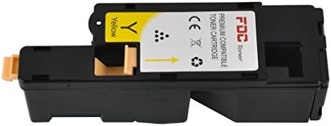 FDC Toner Compatible Dell E525W Printers Toner Cartridges 1 Pack Replacement for Yellow 593-BBJW / MWR7R / 3581G