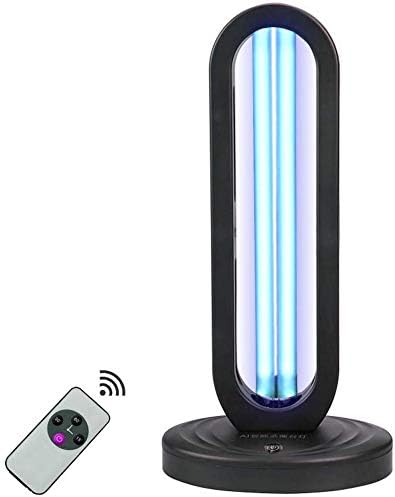 Xiayanmei UV Sterilization Lamp UVC Deodorizer Air Sanitizer Purifier Odor Eliminators Anti-Bacterial Rate 99% Ultraviolet Germicidal with Lamp Base 38W,Timer