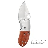 Woobud Pocket Folding Survival Mini Camping Envelope Knife Package Opener with Grindstone and Rope (TD)