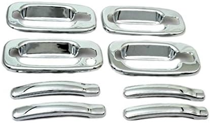 XtremewarezABS Chrome Door Handle Cover for 00-06 GMC Yukon / 99-06 Sierra/07 Classic / 02-06 Chevy Avalanche / 99-06 Silverado/07 Classic / 00-06 Suburban/Tahoe / 02-06 Escalade