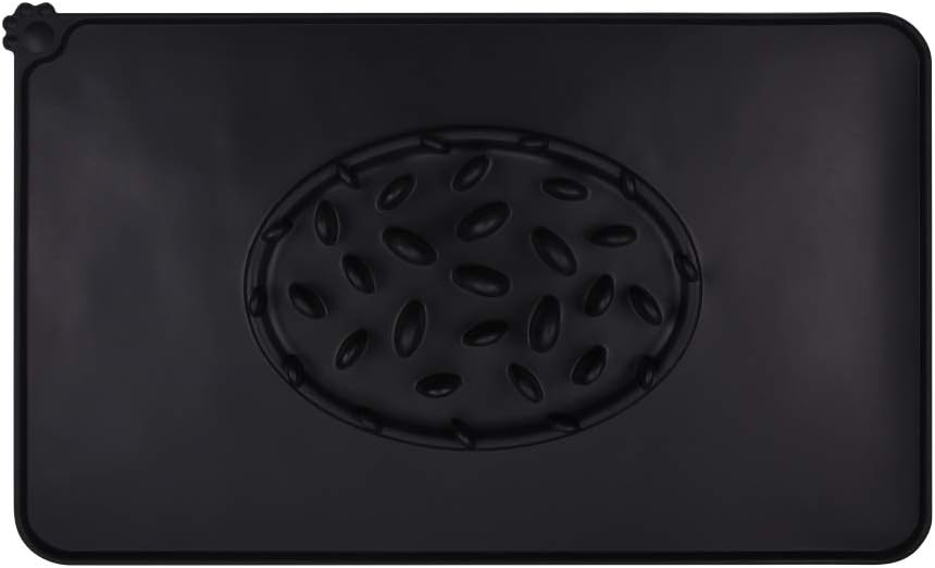 Guardians Dog Food Mat, Silicone Dog Cat Bowl Mat, FDA Grade Non Slip Pet Feeding Mat Waterproof Dog Placemat for Small Animals