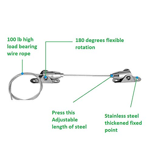 Zengest 4 Pack TV and Furniture Anchors, 150 Lb High Load Furniture Anti-Tip Kit, Protect Baby and Pet from Falling Furniture, Extra Secure Kit - Thumbnail 4