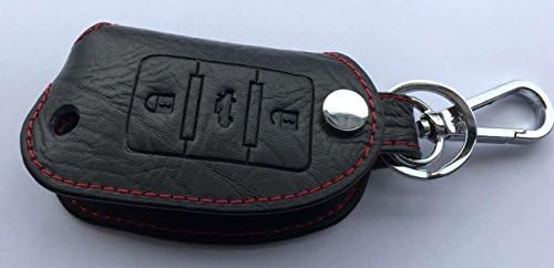 Wonderselling® Genuine Leather Remote Smart Key Cover Bag Case Holder For VW Volkswagen