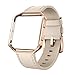 SWEES Leather Bands Compatible with Fitbit Blaze Smart Watch, Genuine Leather Replacement Band with Metal Frame Small & Large for Women Men, Champagne Gold, Rose Gold, Black, Brown, White, Grey, Beige