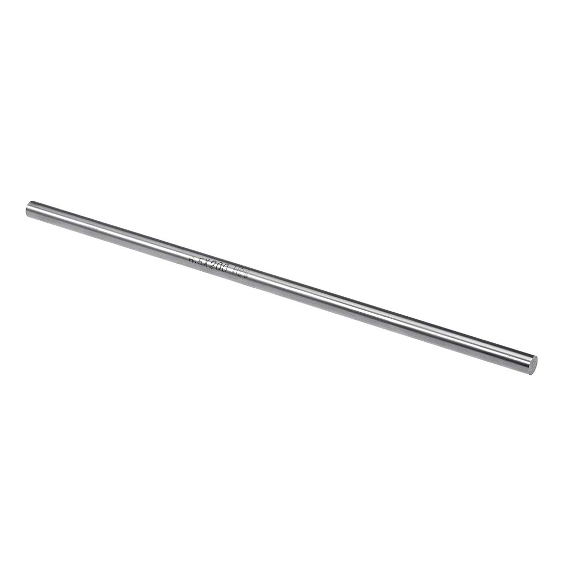 sourcing map 1pcs Round Steel Metal Rods, 6.5mm x 200mm High Speed Steel (HSS) Lathe Bar Stock Tool, for Shaft Gear Drill Lathes Boring Machine Turning Miniature DIY Craft