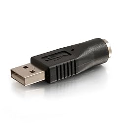 C2G Legrand USB to PS/2 Adapter, Male to Female USB