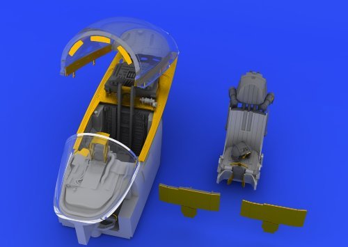 EDU648091 1:48 Eduard Brassin MiG-29 Fulcrum Cockpit Set (for the Academy model kit) by Eduard