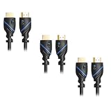 3 Pack of HDMI 6 Feet Cables Category 2 (Full 1080P Capable)