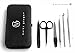 Blackhead Remover Tools with Tweezers & Manicure Set By MARKS GOUGER Professional Skin Care Quality Comedone Extractors for Pimples, Zits, Blemishes Must Beauty Supplies for Every Men & Women