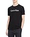 Calvin Klein Men's Short Sleeve Crew Neck Logo T-Shirt, Black Classic, Large