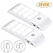 GAWAR Motion Sensor Closet Light, LED Night Light USB Rechargeable with 12 LEDs for Indoor Cupboard Wardrobe Kitchen Stairs (2 Packs)