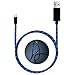 Areson Lightning to USB Charging Cable LED Data & Sync Charging Charger Cord for iPhone 7/SE/6s/6/ 5/5c/5s/Plus, iPad, iPod - 3.0 Feet (Blue)