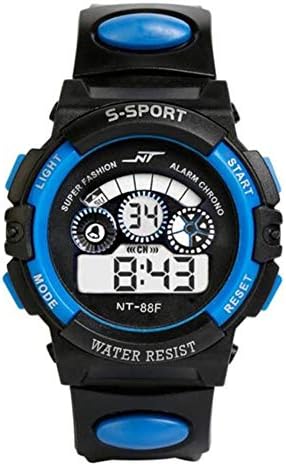 Frunalte watch, Children's Watch Waterproof Mens Boy's Digital LED Quartz Alarm Date Sports Wrist Watch Birthday Gift