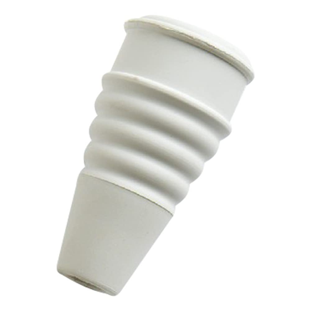 Merriway BH05988 Small White Rubber Kitchen Splash Preventor Tap Swirl For 1/2-inch Tap