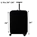 Cosmos® Black Color Stretch Fabric Luggage Suitcase Protector Cover fits Most 26