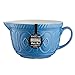Mason Cash Color Mix Ceramic Batter Bowl; Large Enough to Whisk and Mix Ingredients; Pouring Lip and Handle; 8-Cups/Half Gallon; 10-1/4-Inches by 7-3/4-Inches by 5-Inches; Azure Blue