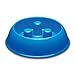 Brake-Fast Dog Food Slow Feed Bowl - Medium Blue
