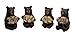 Home Originality Set of 4 Bears of Grace Figurines Holding Inspirational Plaques, 3 1/4 Inch
