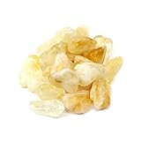 1 lb Tumbled Citrine Stones Set Mixed Large and Small Décor Lot - Gemstone supplies for Wicca Reiki Healing Crystals