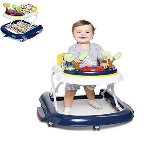Nihe Marchette Pour Bebe Deambulateur Multifonctionnel Anti Retournement Pour Enfants En Forme De U Avec Musique