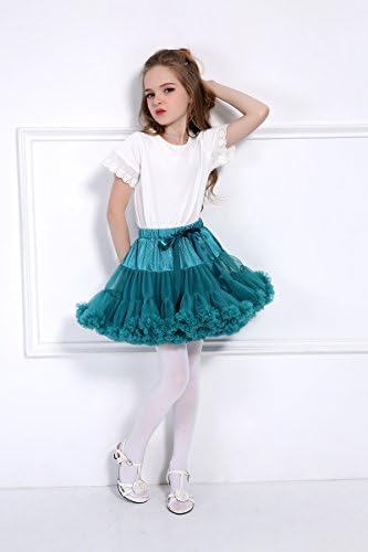 Kocanli Girl Dress Fluffy Tulle Pleated Tutu Skirt Princess Ballet Dance Pettiskirt Tiered