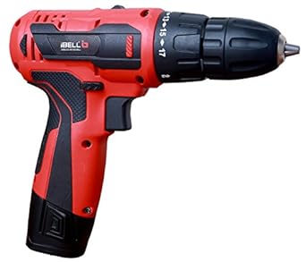 iBELL Cordless Driver Drill CD12-74, 12-Volts (2 Battery+BMC Box+Extra 2 Sides Screw Driver Head)