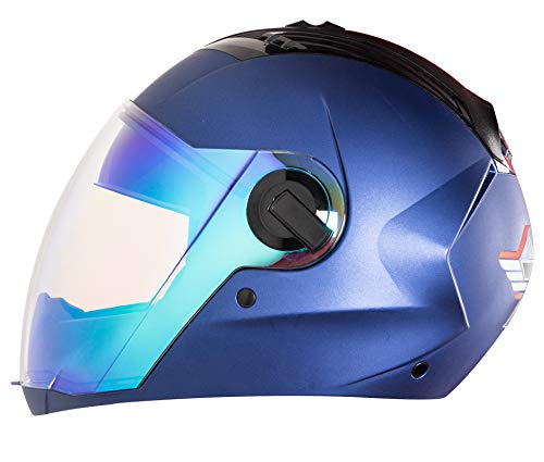 7WINGS Night Vision Dual Visor Helmet 