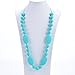 Silicone Teething Necklace - 12 Color Choices - Baby Safe For Mom To Wear - BPA-Free Beads To Chew - Stylish & Natural 