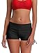 MiYang Women's Solid Black Beach Pant Bikini Bottom Adjustable Tie Boy Short L (Waist 30.5