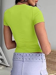 Abardsion Women's Casual Basic Going Out Crop Tops
