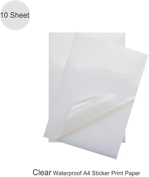 Sticker Paper Quality Waterproof A4 Clear Matter Self Adhesive Sticky