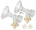 Maymom Breast Pump Accessories Compatible with Medela Pump in Style Pumps, Large Breastshields (27 mm (Large))