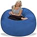 Chill Sack Bean Bag Chair - 5' Giant Memory Foam Lounge Chair with Soft Microfiber Cover – Cozy Furniture for Living Room, Dorm, & Kids' Rooms – Comfortable 5 Ft, Microsuede Lounge Sofa, Royal Blue