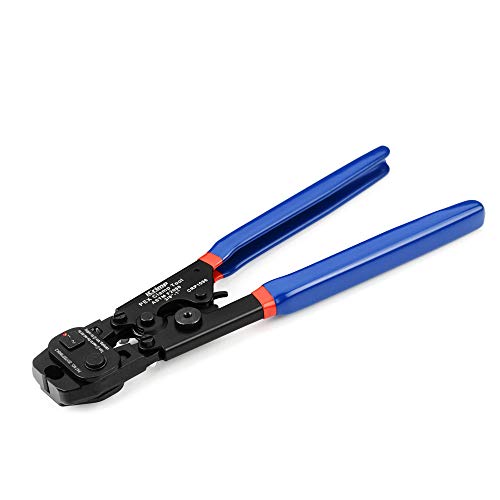iCrimp Ratchet PEX Cinch&Remove Tool for 3/8 to 1-inch Stainless Steel Clamps-work with ASTM F2098 and Non 2098 Single Ear Hose Clamps