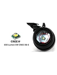 iJDMTOY Lámparas proyectoras (2), color blanco o ámbar, de 5 W, CREE, redondas, para conducir, luces DRL, luces de niebla o luces de posición de estacionamiento, Blanco