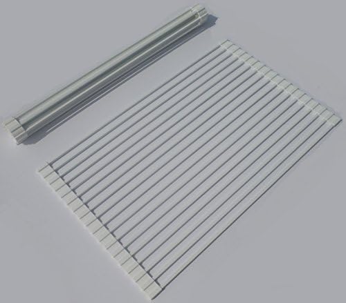 Blue Ribbon Direct Dish Roll-Up Drying Rack, White