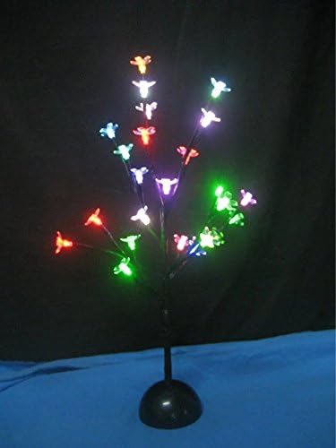 HZENYA Cherry Blossom Bonsai Tree Table Lamp, Desk Top Light, 24L, 16 inches, For Home/Party/Christmas/Festival/Indoor use (Color Changing LED)