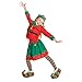 Girls Christmas Elf Costume Toyshop Santas Little Helper Kids Festive Outfit - Medium (Age 6-8) Red