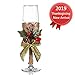 Litiny Christmas Decor Champagne Flute - Creative Christmas, Couples & Unique Gifts for Mom & Wedding