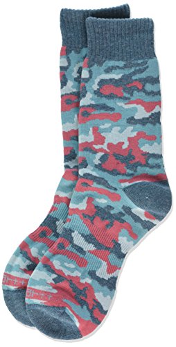 Carhartt Women's Camouflage Crew Socks,  Blue, Shoe: 5.5-11.5