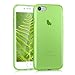 kwmobile Case Compatible with Apple iPhone SE (2022) / iPhone SE (2020) / iPhone 8 / iPhone 7 - Clear Case Soft Slim Flexible Protective TPU Phone Cover - Green