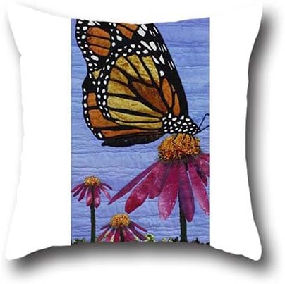 OShiley butterfly art Pillow for Sofa Chair Tatami Bed Car Accent Decorative Lumbar Throw Pillow Cover 20*20